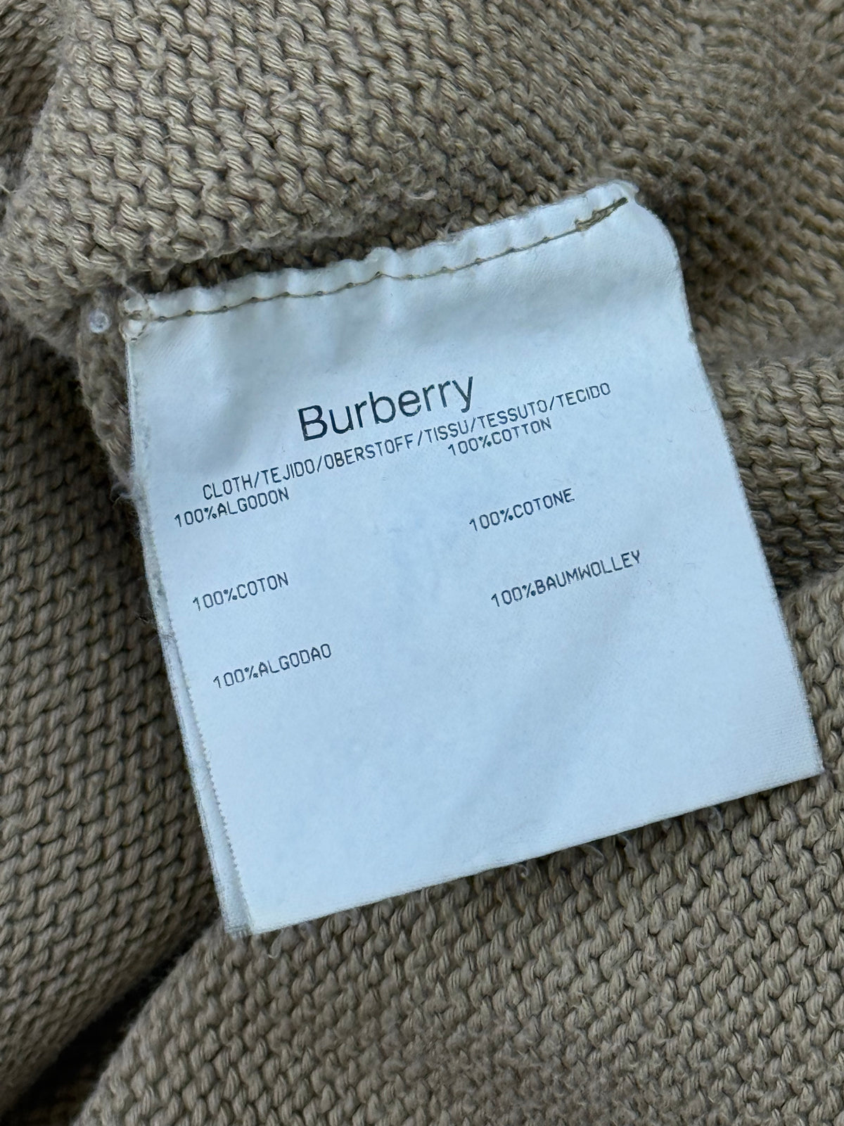 vintage Burberry quarterzip {M}