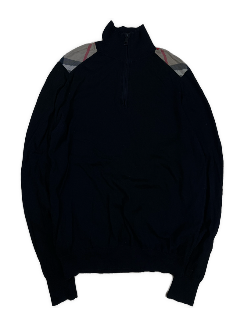 vintage Burberry quarterzip {M}