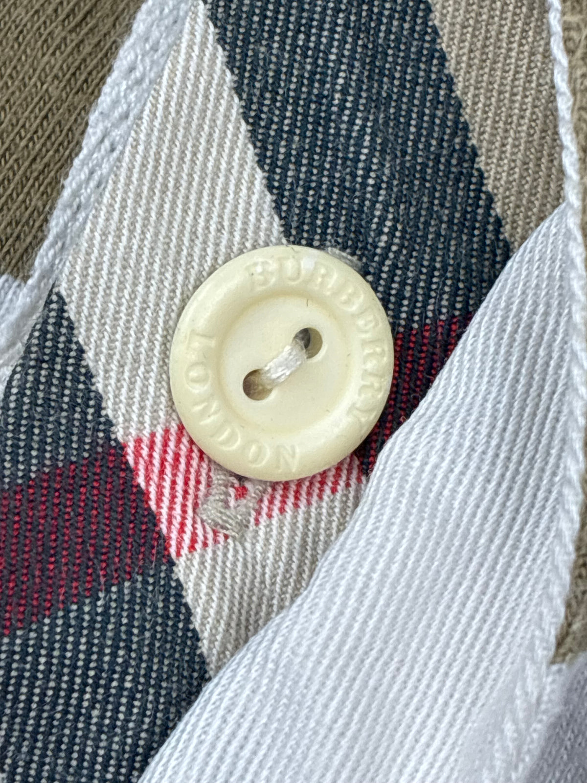 vintage Burberry polo long {L}