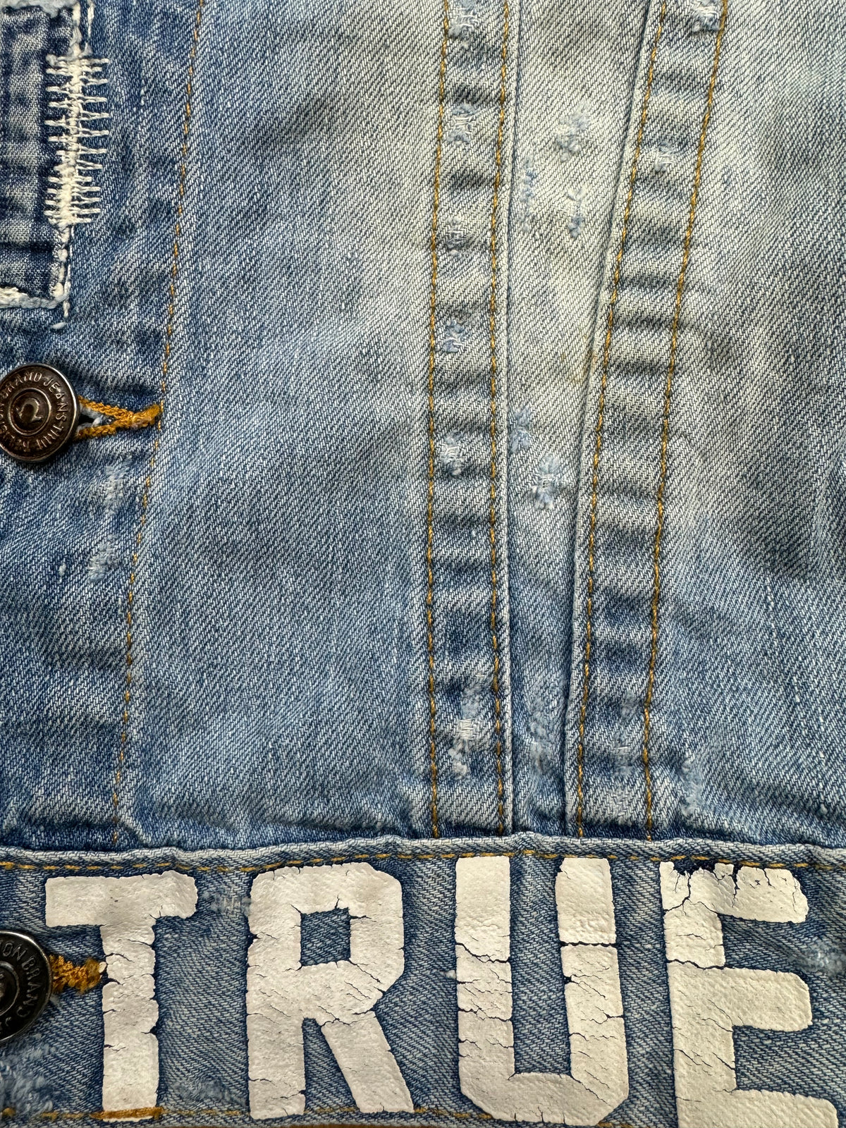 vintage True Religion jeansjacket {S}