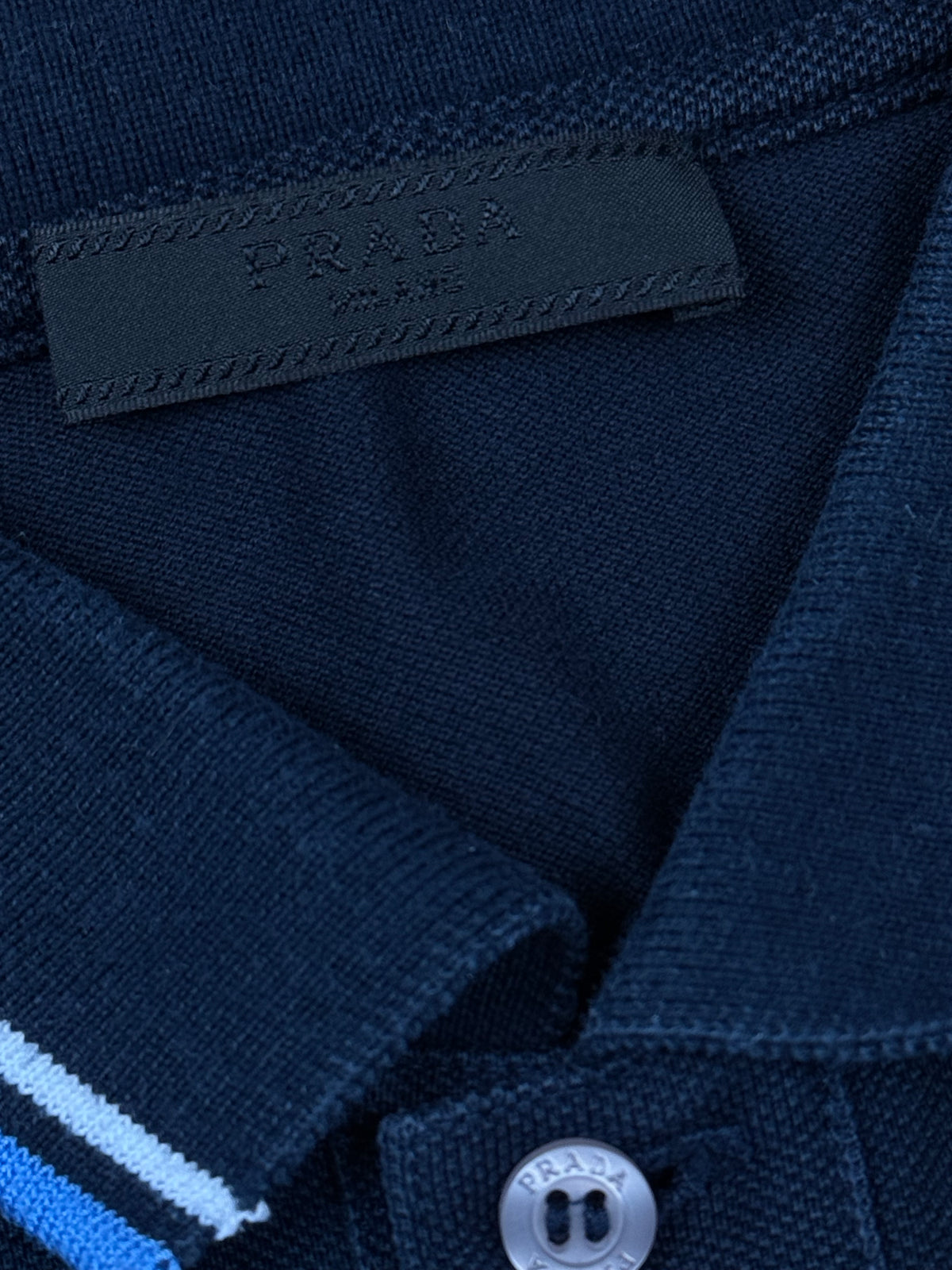 navyblue Prada polo {S}