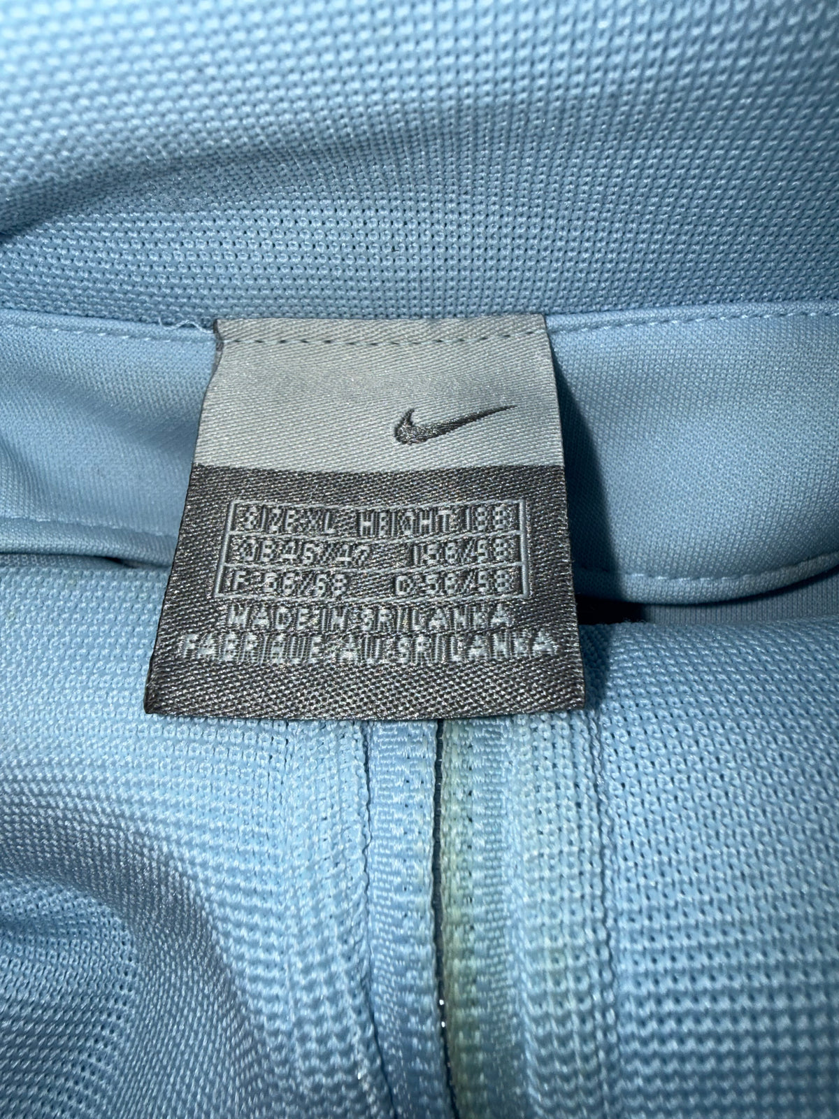 vintage babyblue Nike sweatjacket {XL}