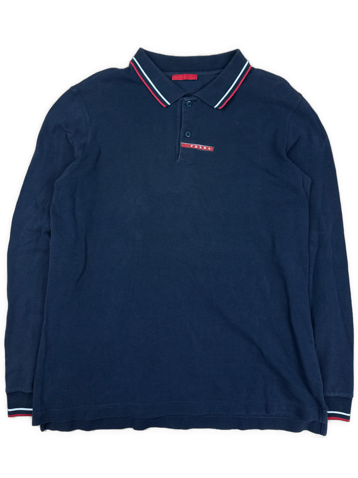 vintage navyblue Prada long polo {L}