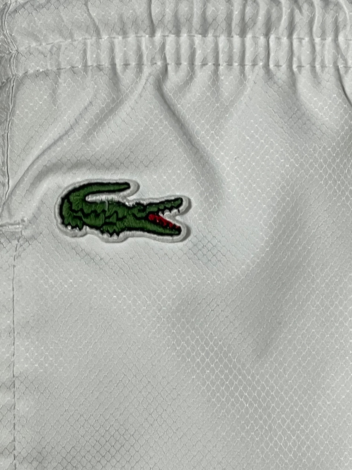 vintage white Lacoste trackpants {L}