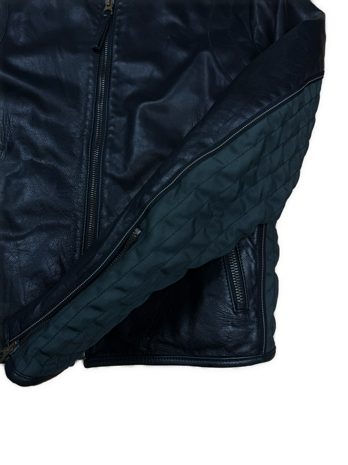 vintage Armani Jeans leatherjacket {L}