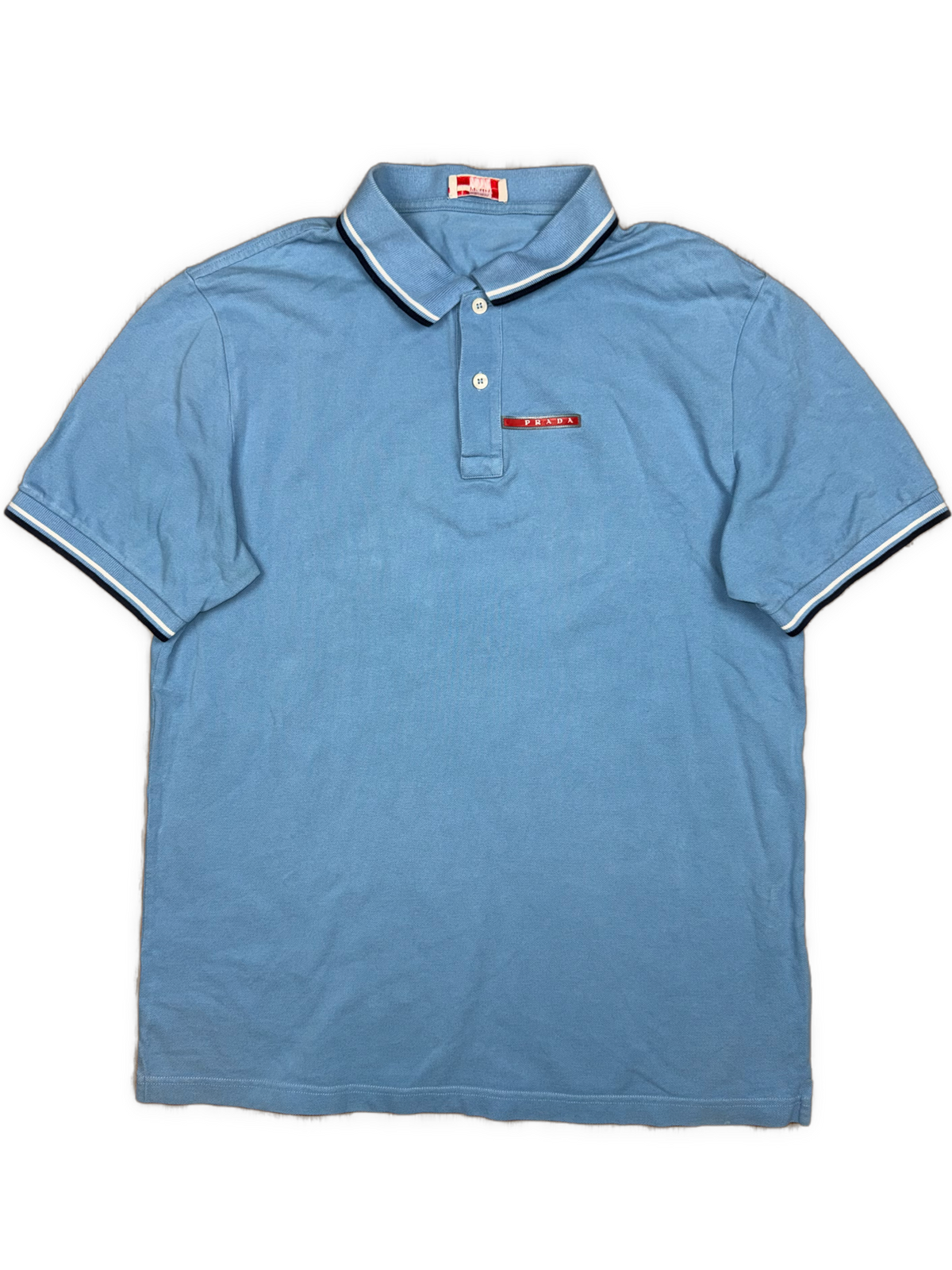 vintage babyblue Prada polo {XL}