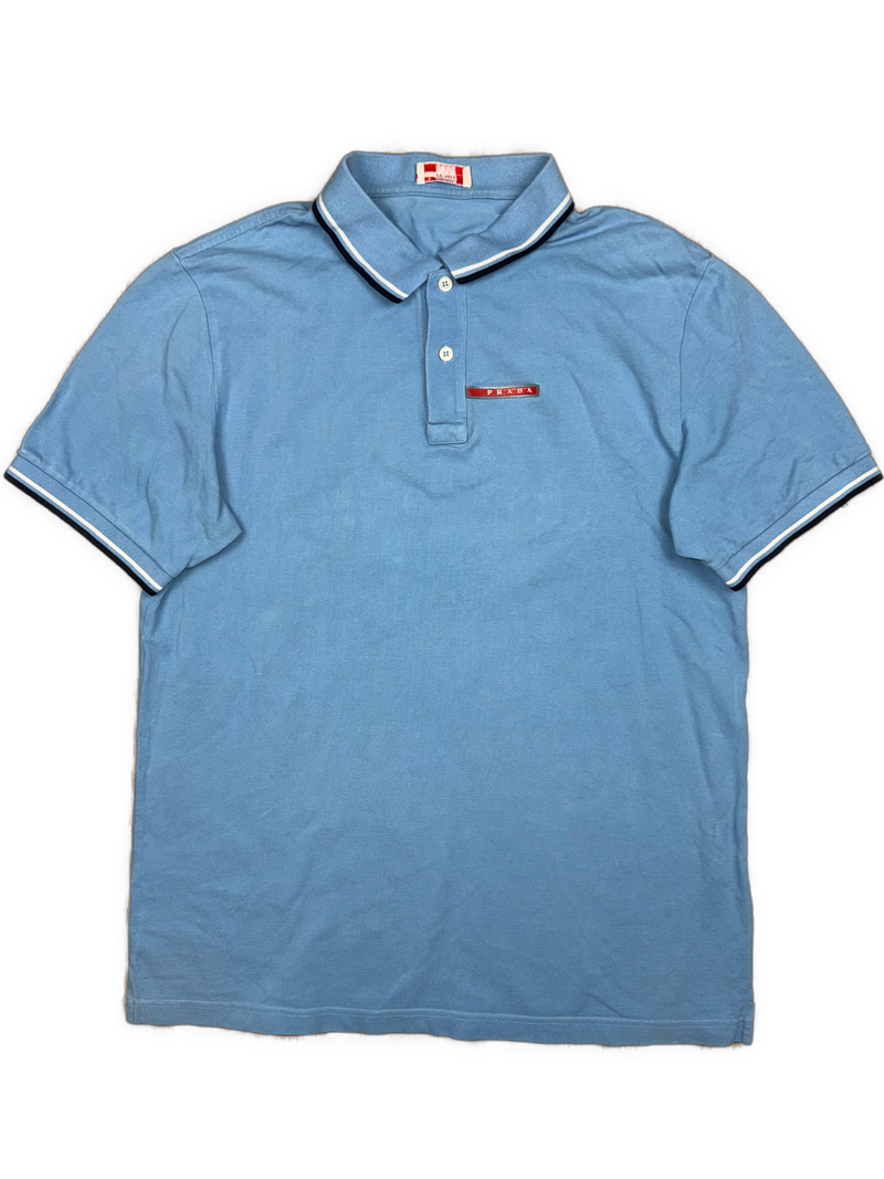 vintage babyblue Prada polo {XL}