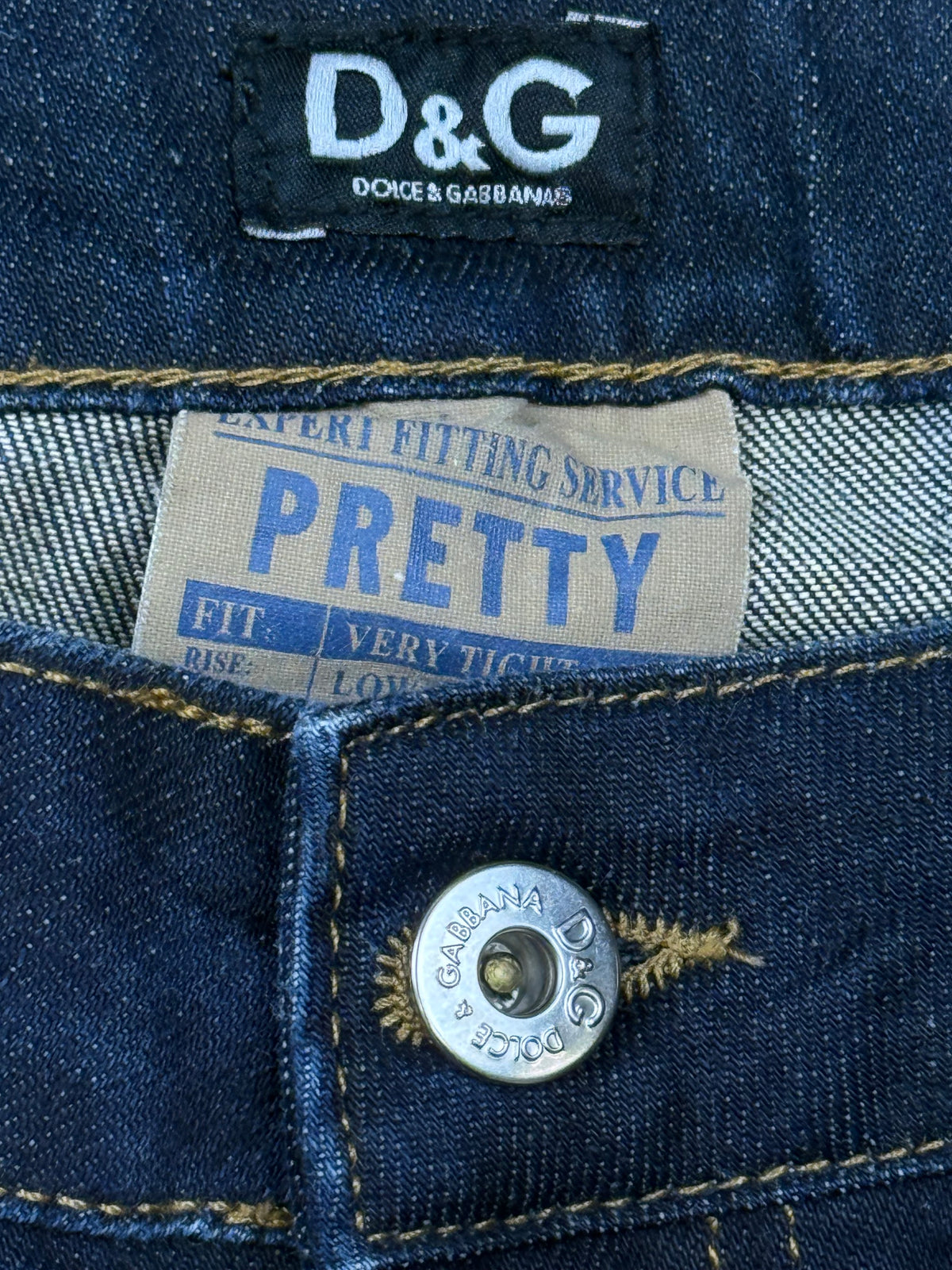 vintage Dolce & Gabbana capri 3/4 jeans {S}