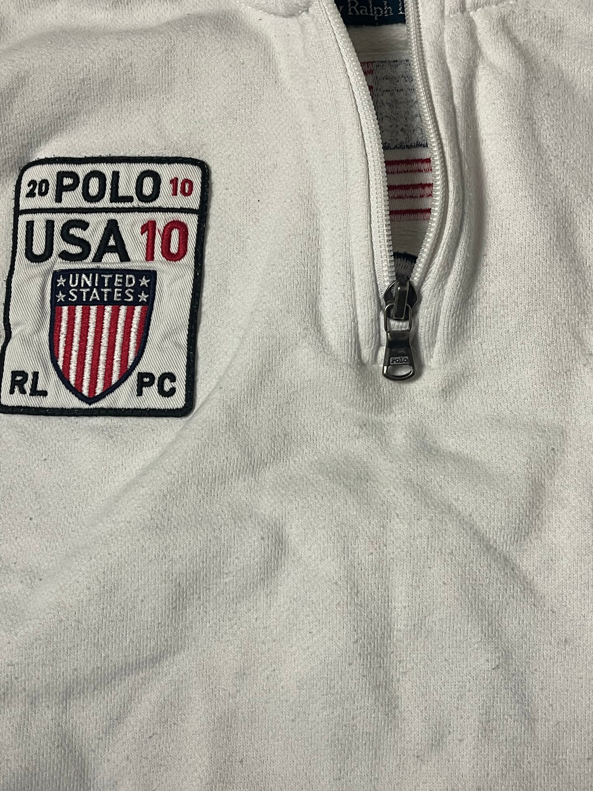 vintage Polo Ralph Lauren halfzip sweatjacket {XL}