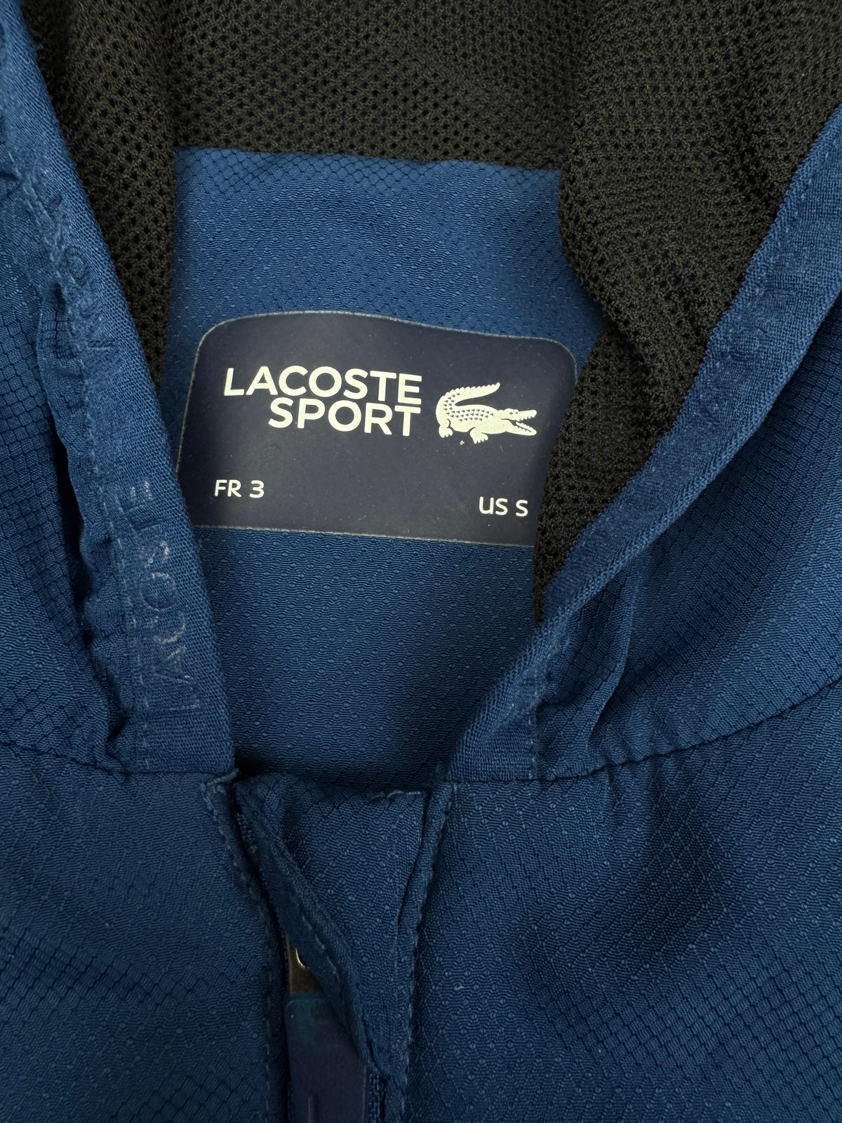 navyblue Lacoste windbreaker {S}
