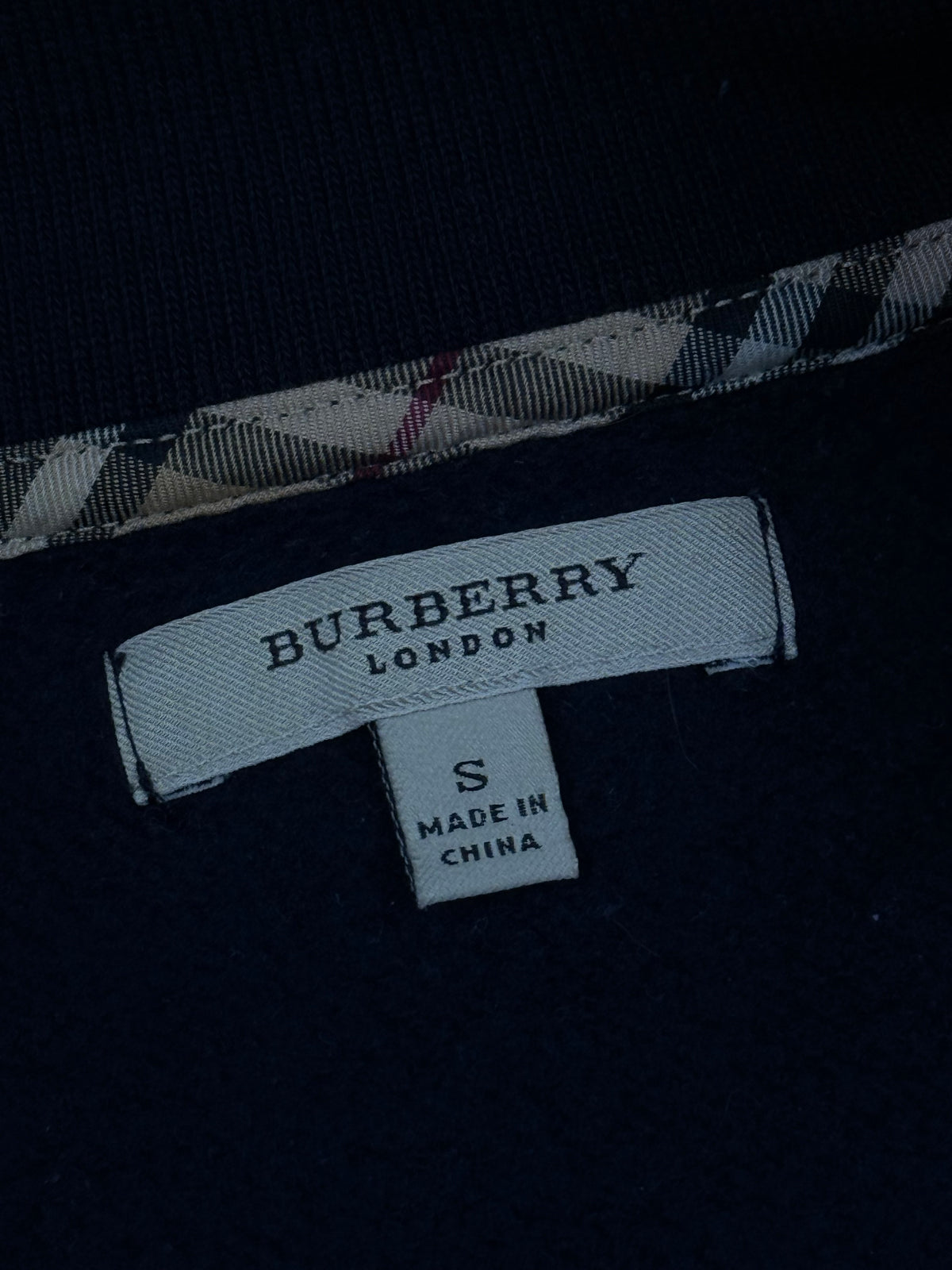 vintage navyblue Burberry sweatjacket
