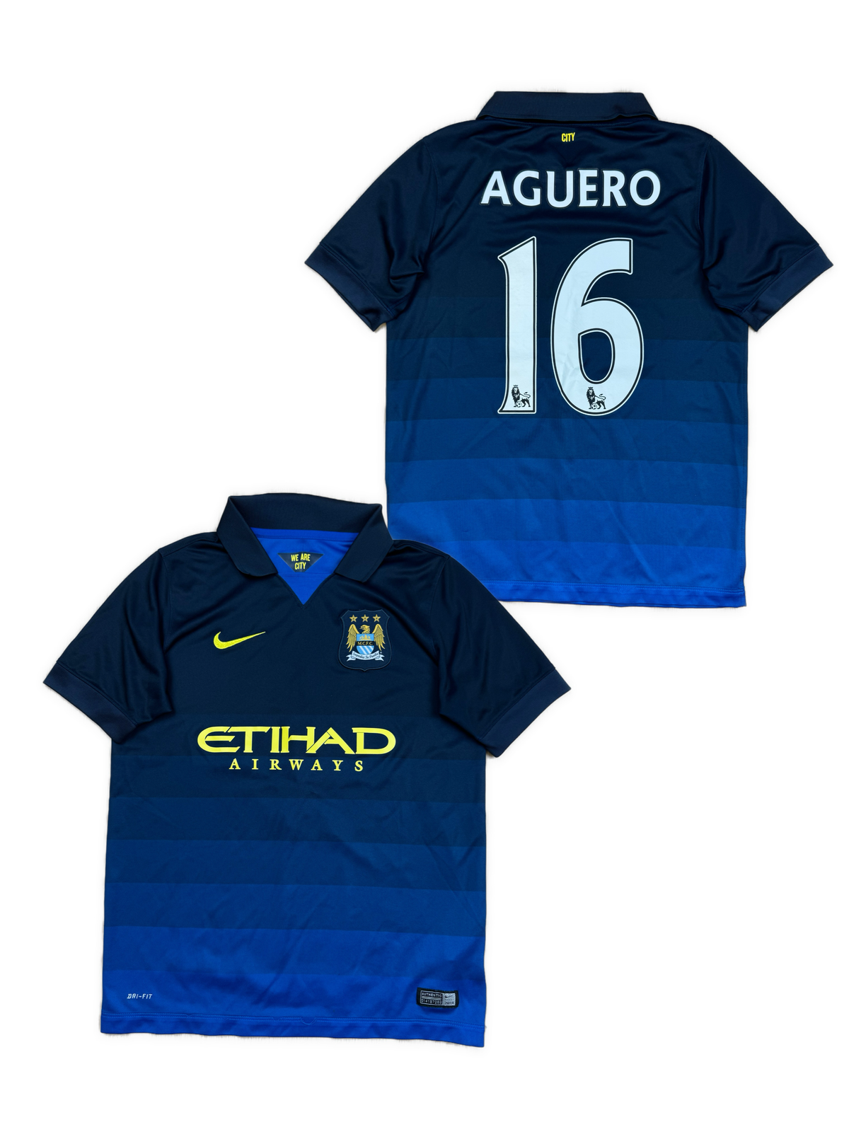 vintage Nike Manchester United AGUERO16 away jersey {XS}