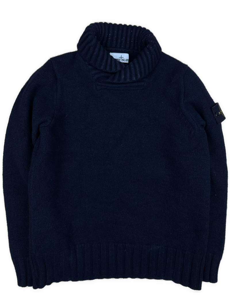 vintage navyblue Stone Island  knittedsweater {XS}