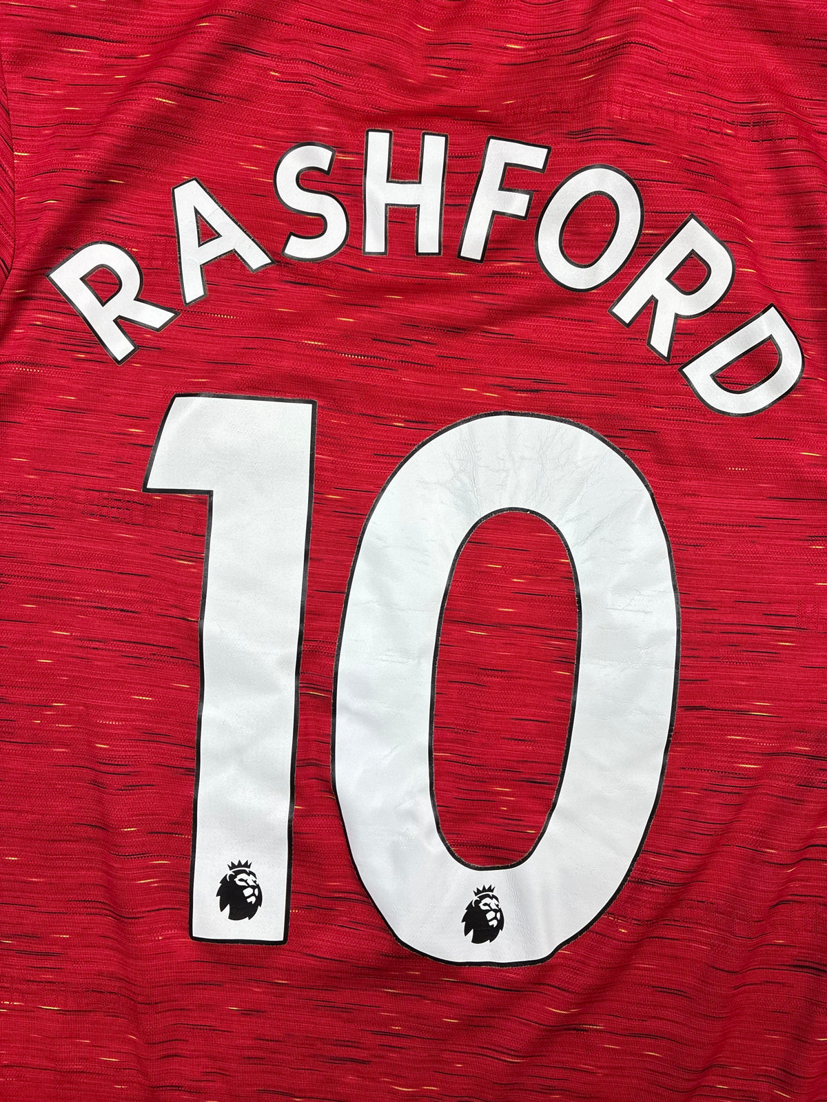 red Adidas Manchester United RASHFORD10 home jersey {S}