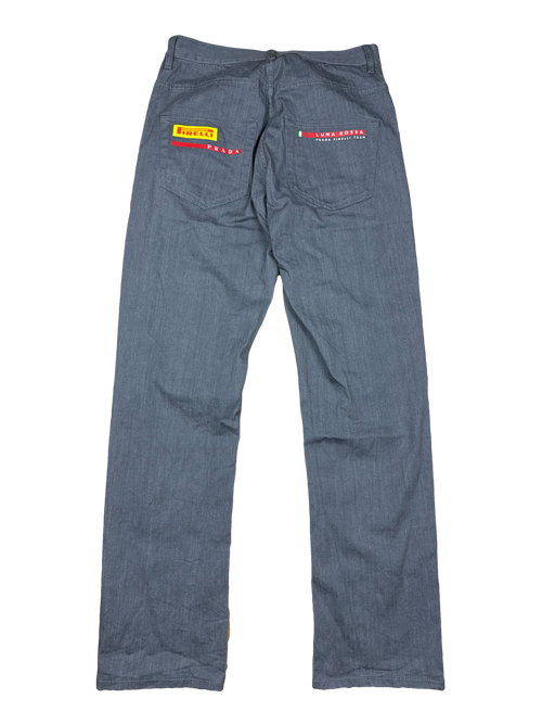 grey Prada Luna Rossa jeans