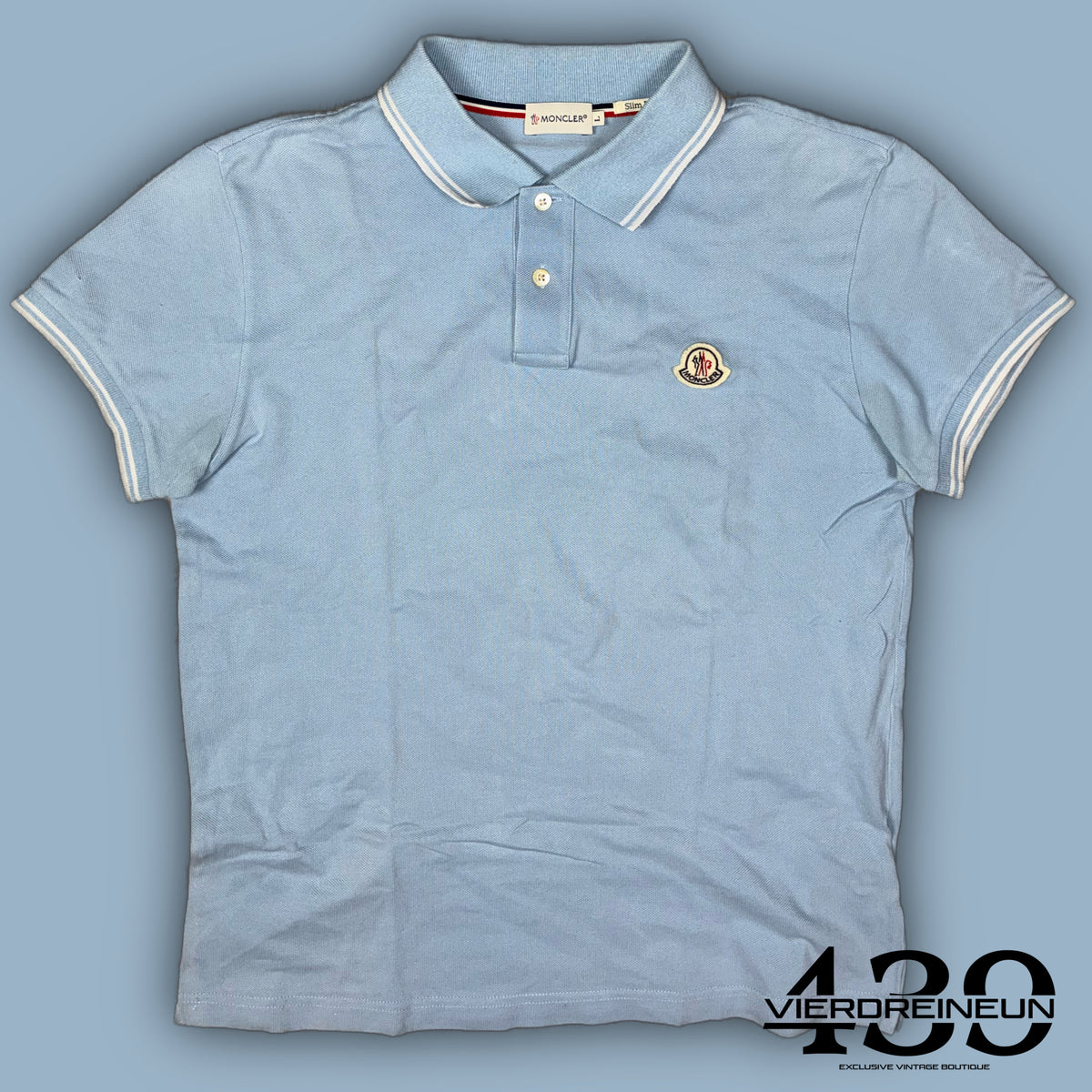 vintage babyblue Moncler polo {M}