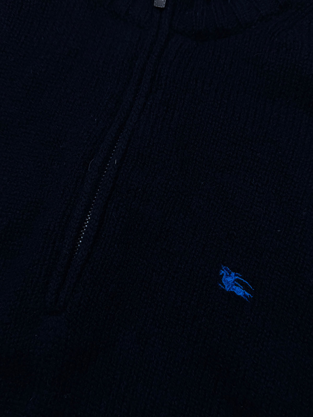 vintage Burberry quarterzip {S}
