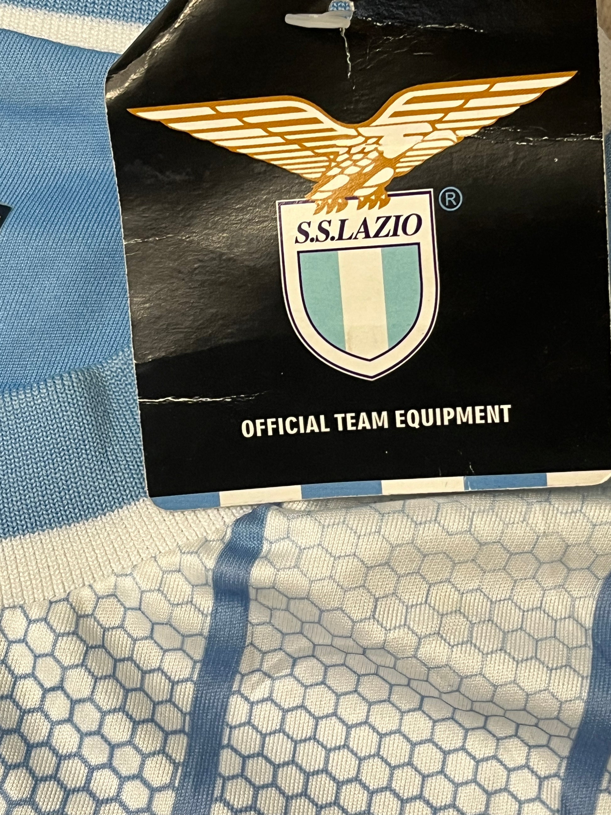 vintage Macron SS Lazio NESTA13 jersey DSWT {L-XL}