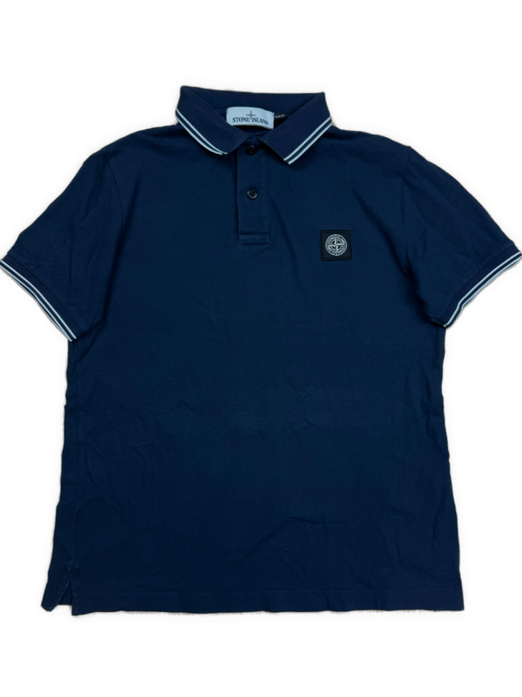 vintage navyblue Stone Island polo {S}