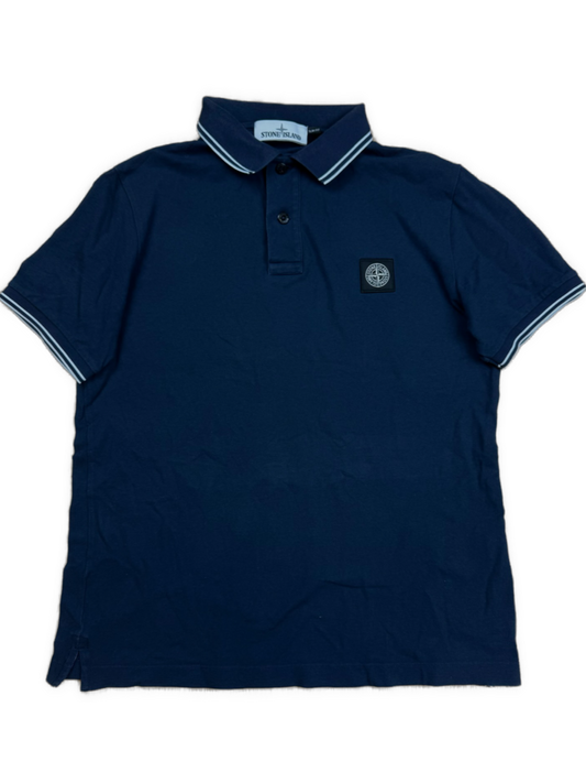 vintage navyblue Stone Island polo {S}