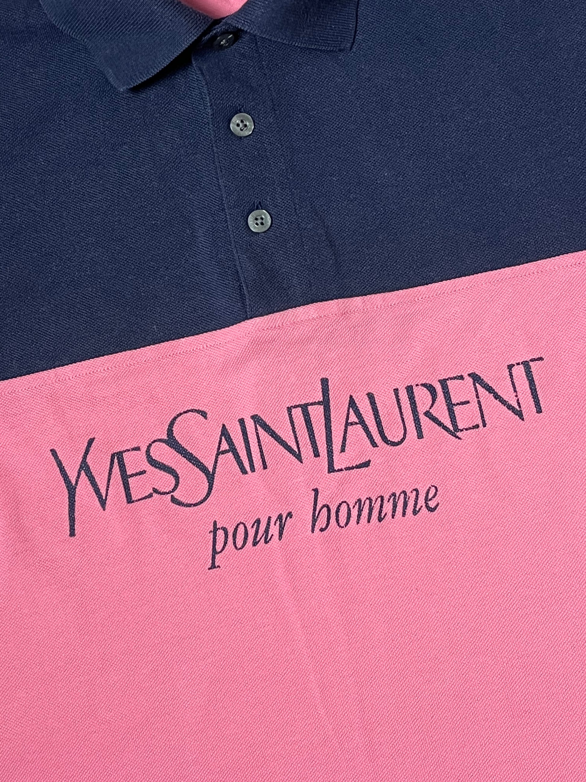 vintage Yves Saint Laurent spellout polo {M}