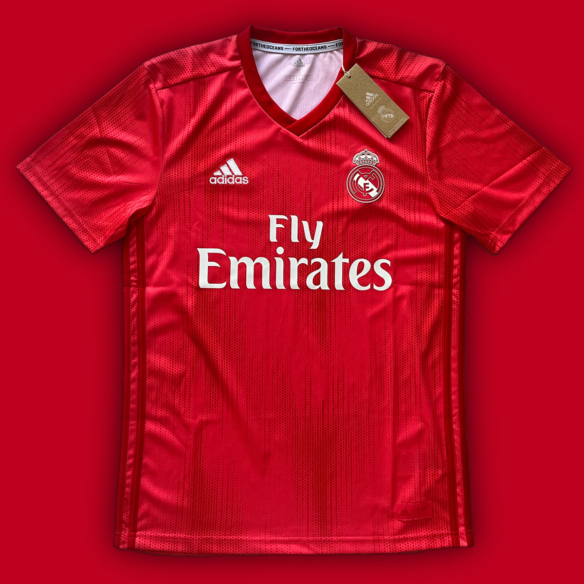 red Adidas Real Madrid 2018-2019 3rd jersey DSWT {XL}