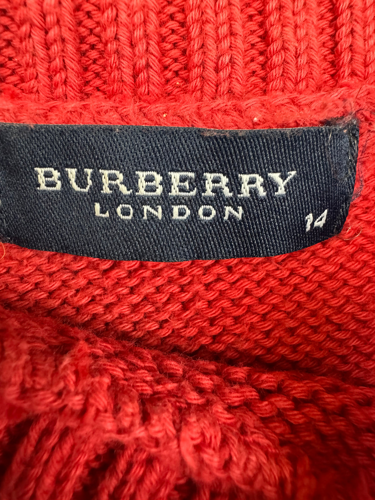 vintage Burberry knittedsweater {S}