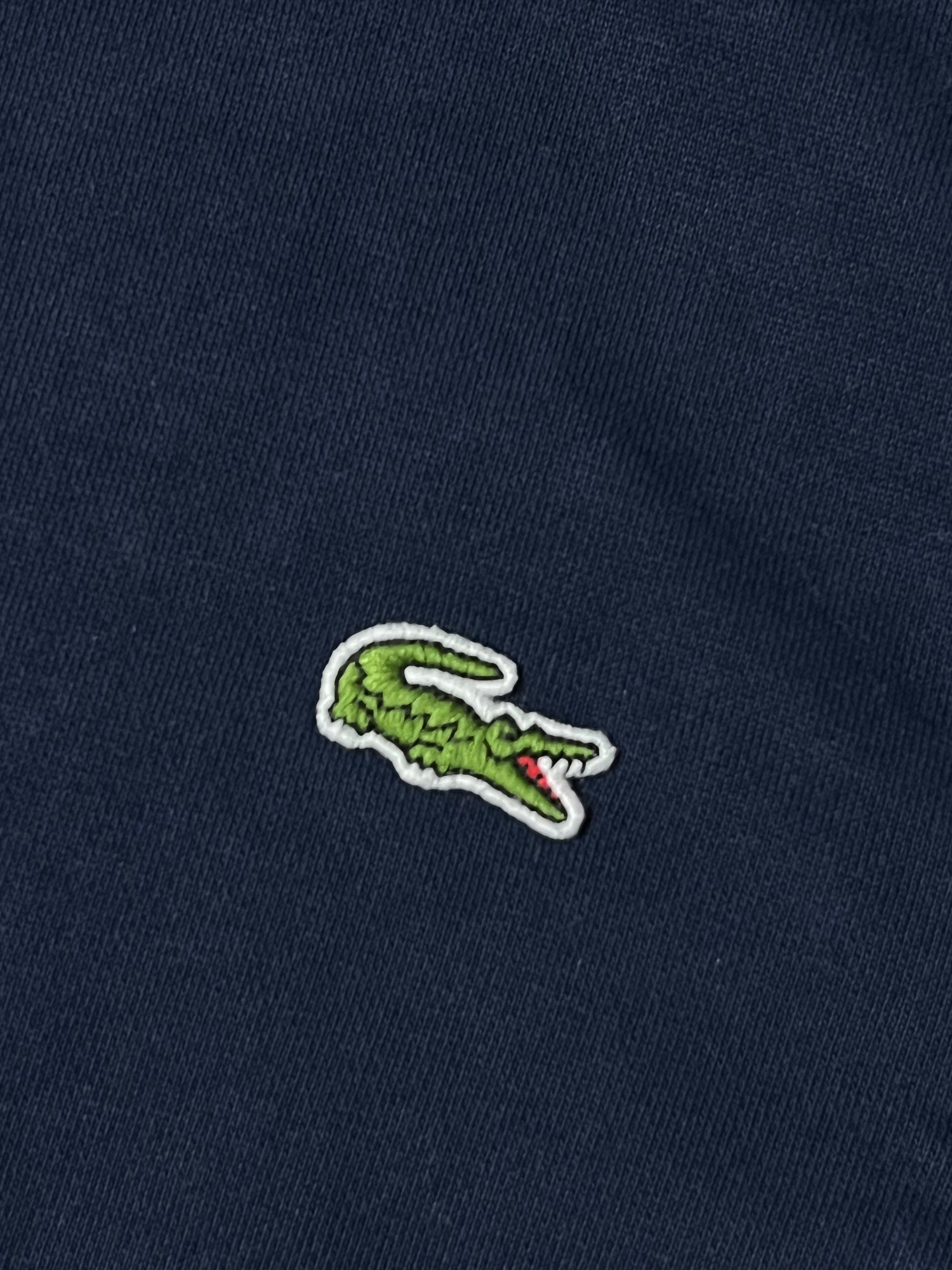 navyblue Lacoste sweatjacket {S}