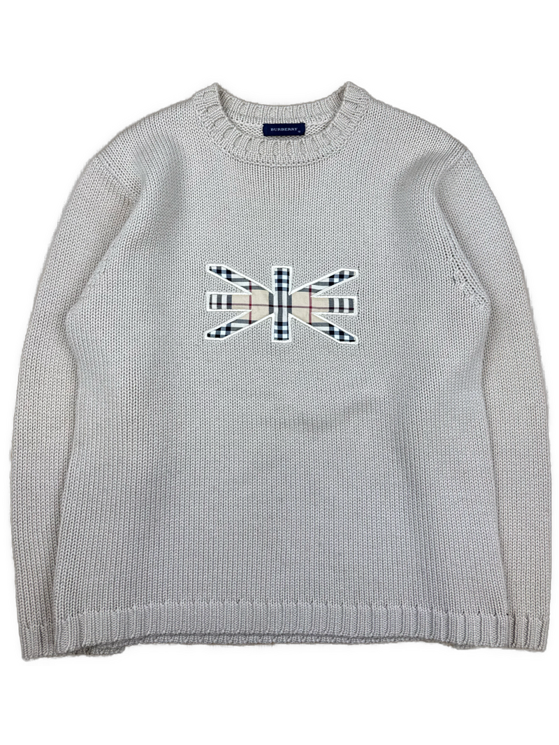 vintage Burberry knittedsweater {XS}