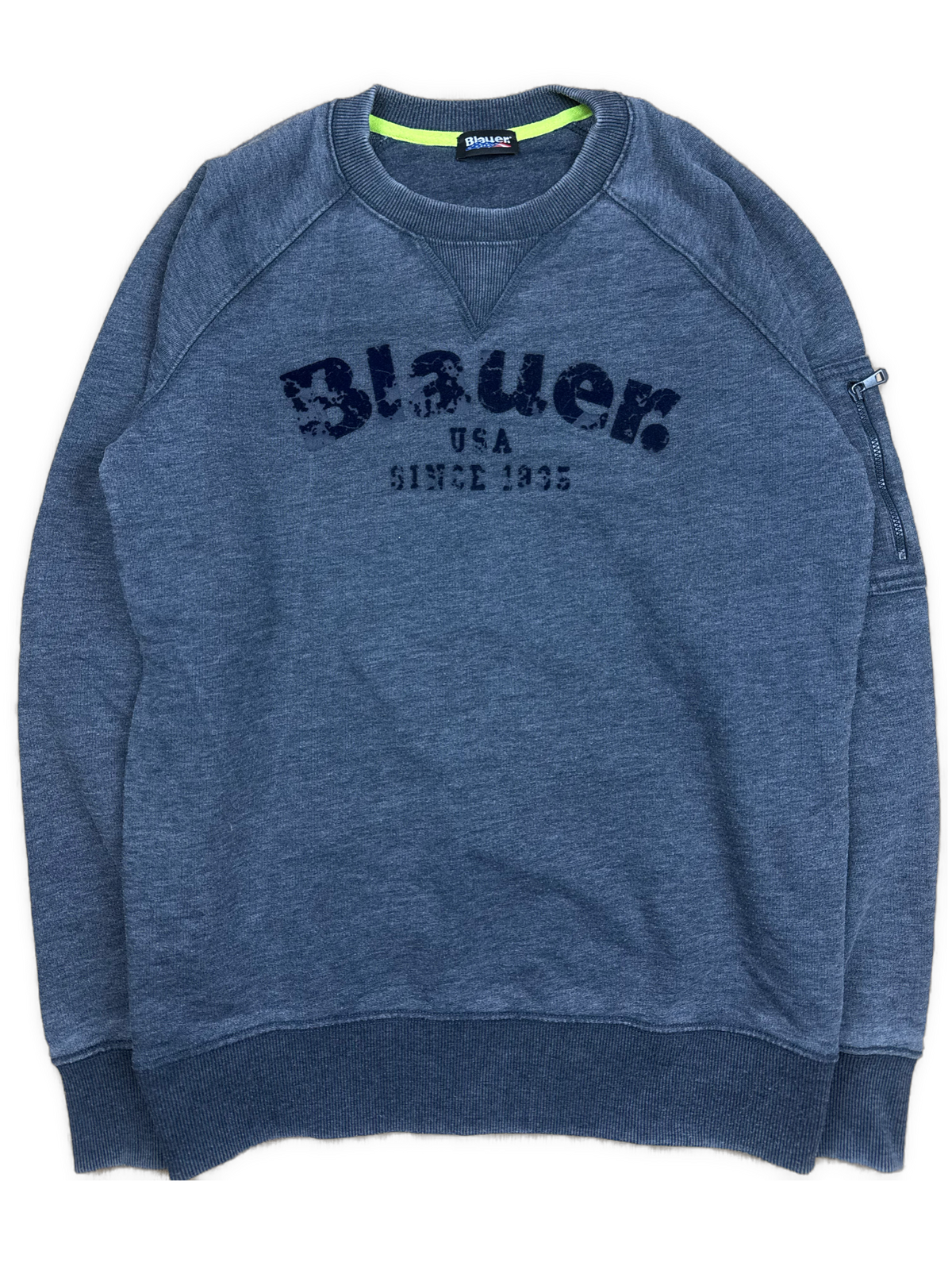 vintage navyblue Blauer sweater {M}