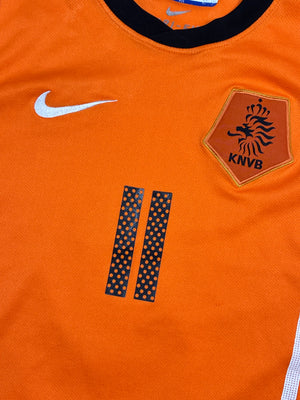vintage Nike Netherlands ROBBEN10 home jersey {S}
