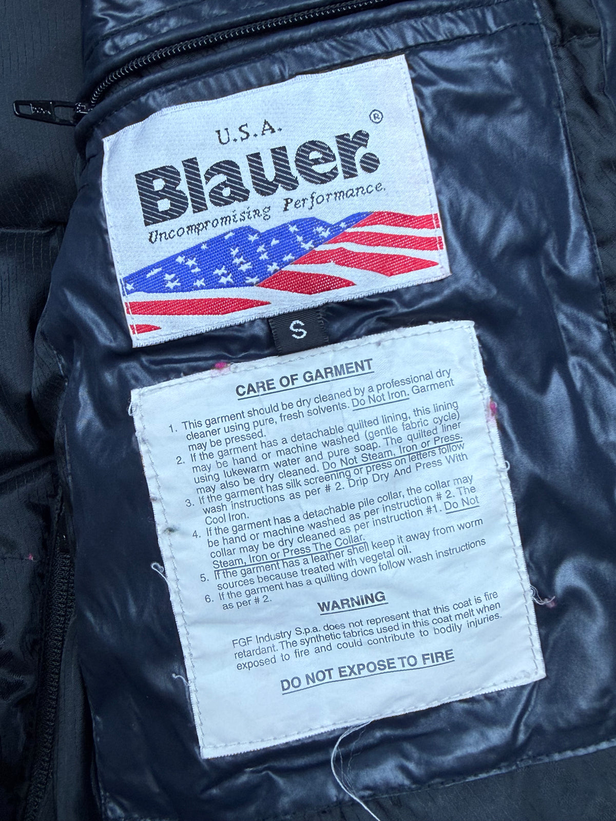vintage navyblue Blauer winterjacket {S}