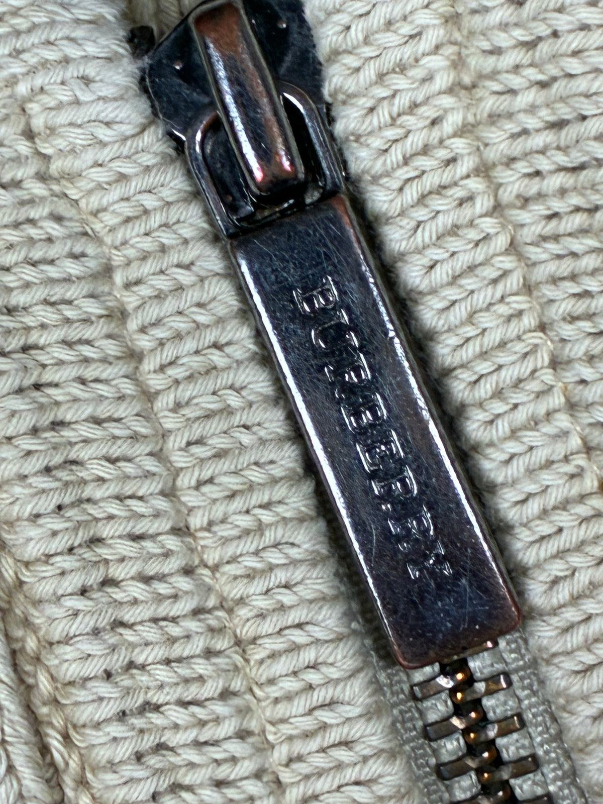 vintage Burberry sweatjacket {L}