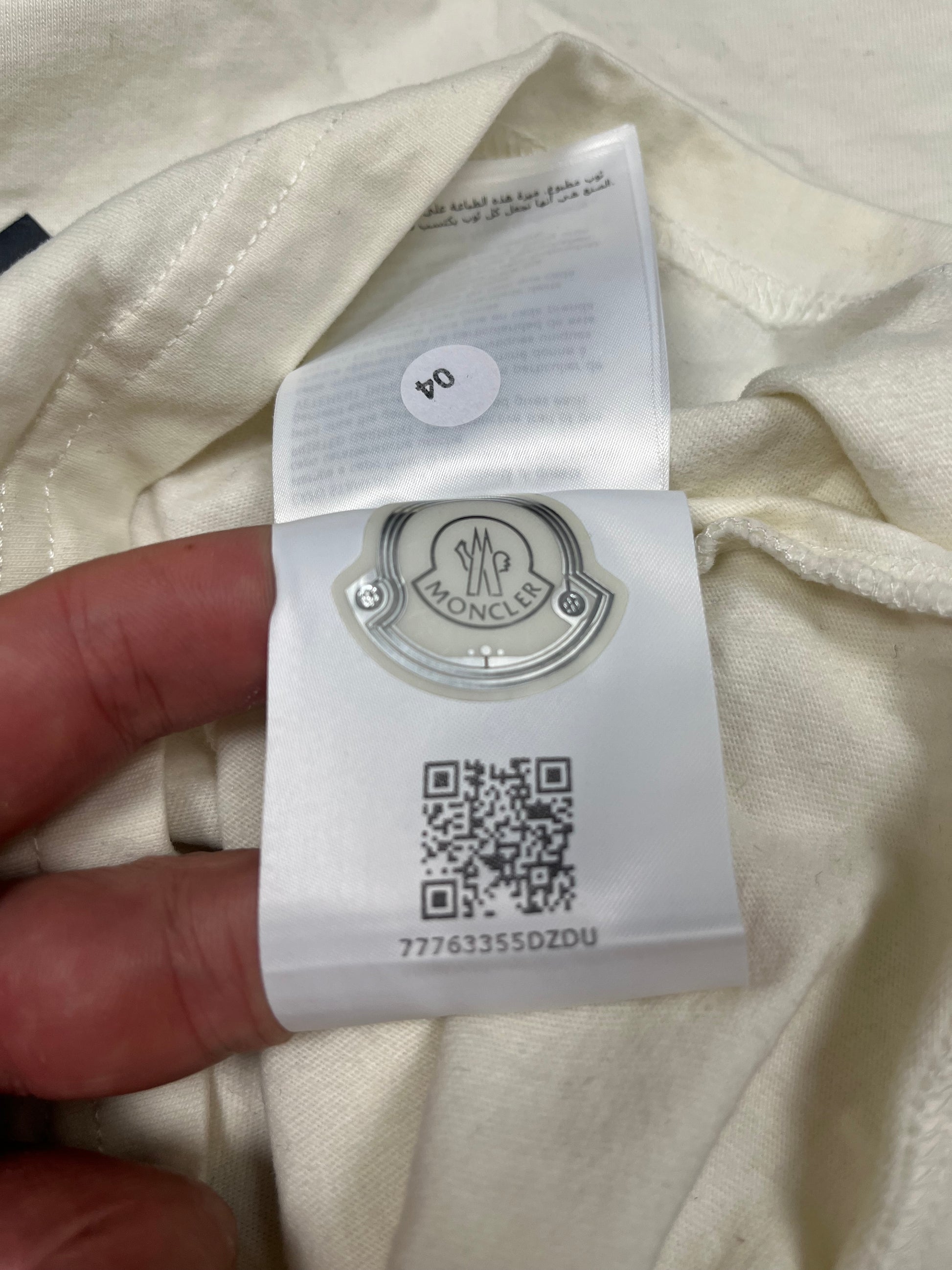 white Moncler longsleeve {XS}