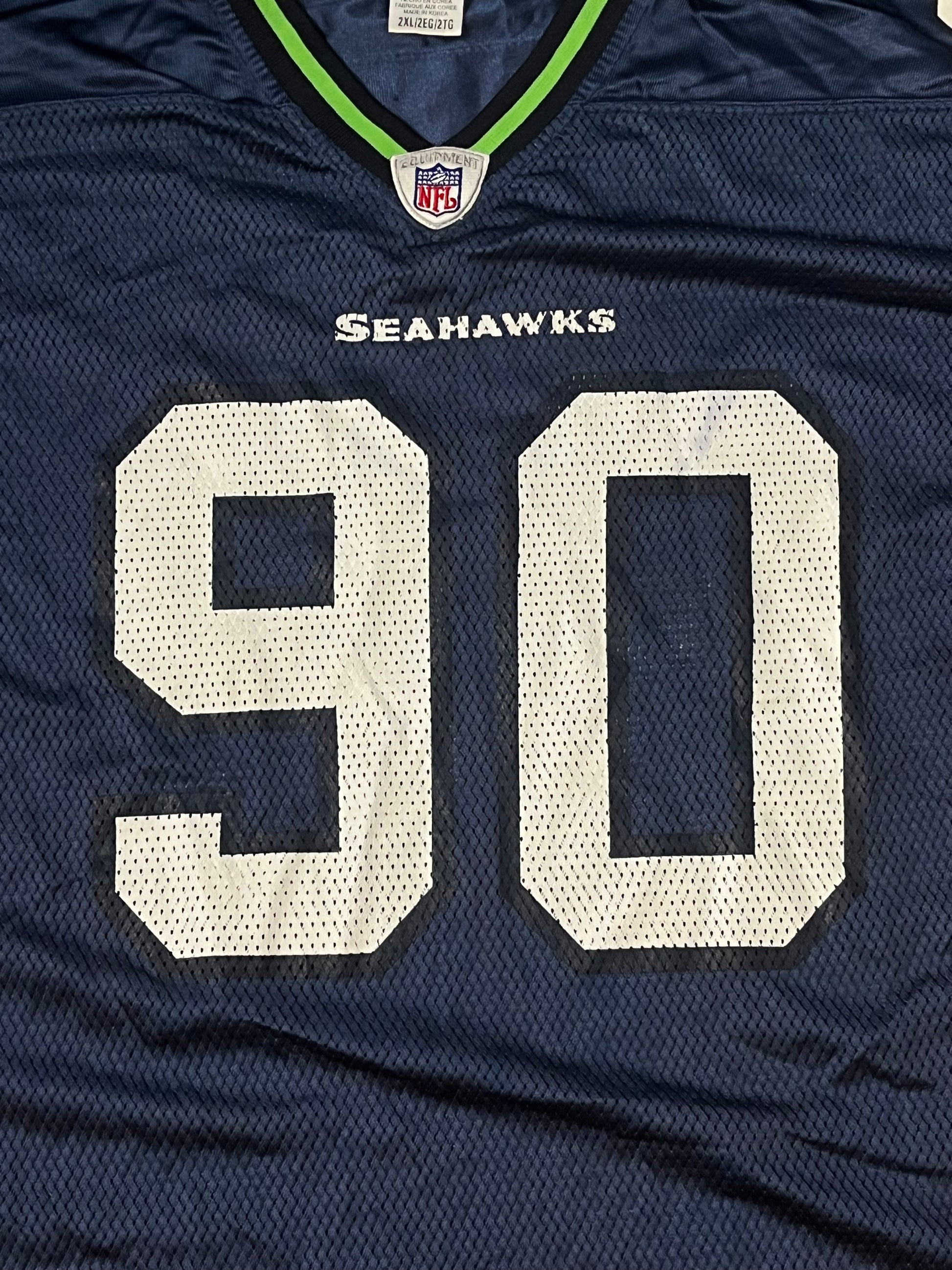 vintage Reebok SEAHAWKS EATON90 Americanfootball jersey NFL {XXL}