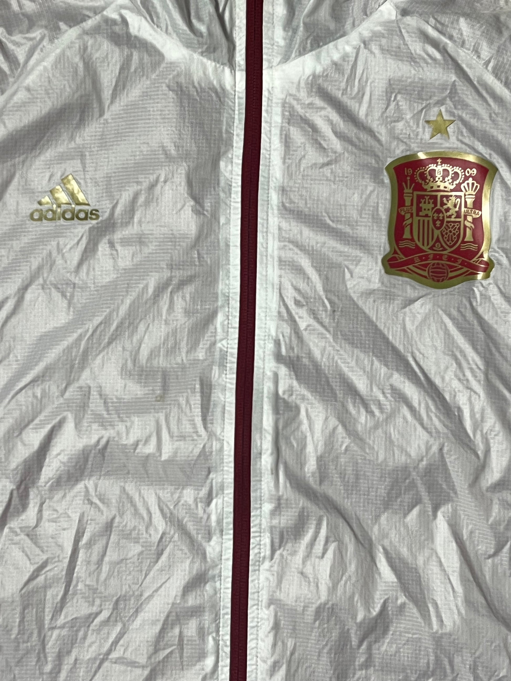 white Adidas Spain windbreaker {XL}