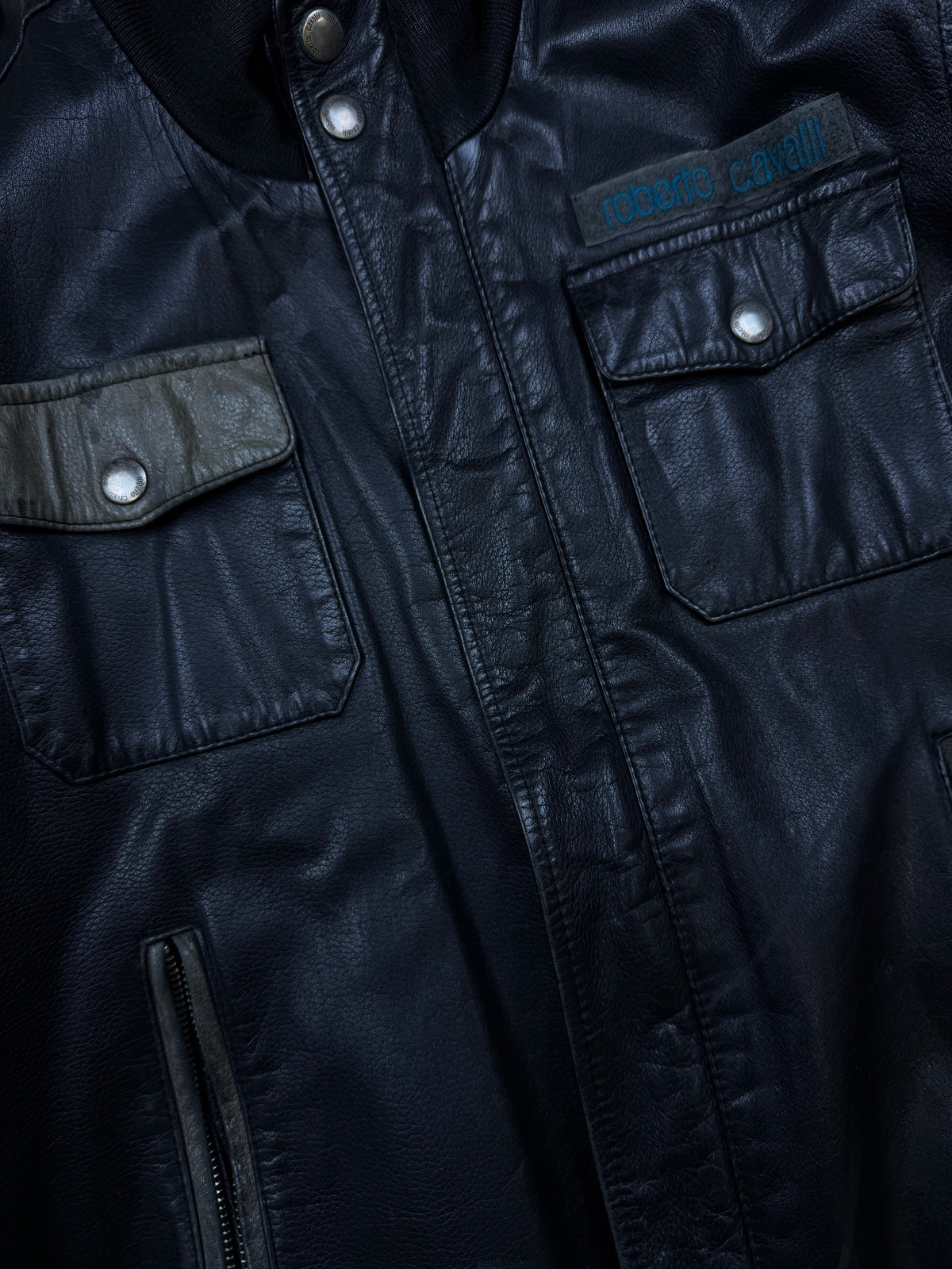 vintage Roberto Cavalli leatherjacket {M}