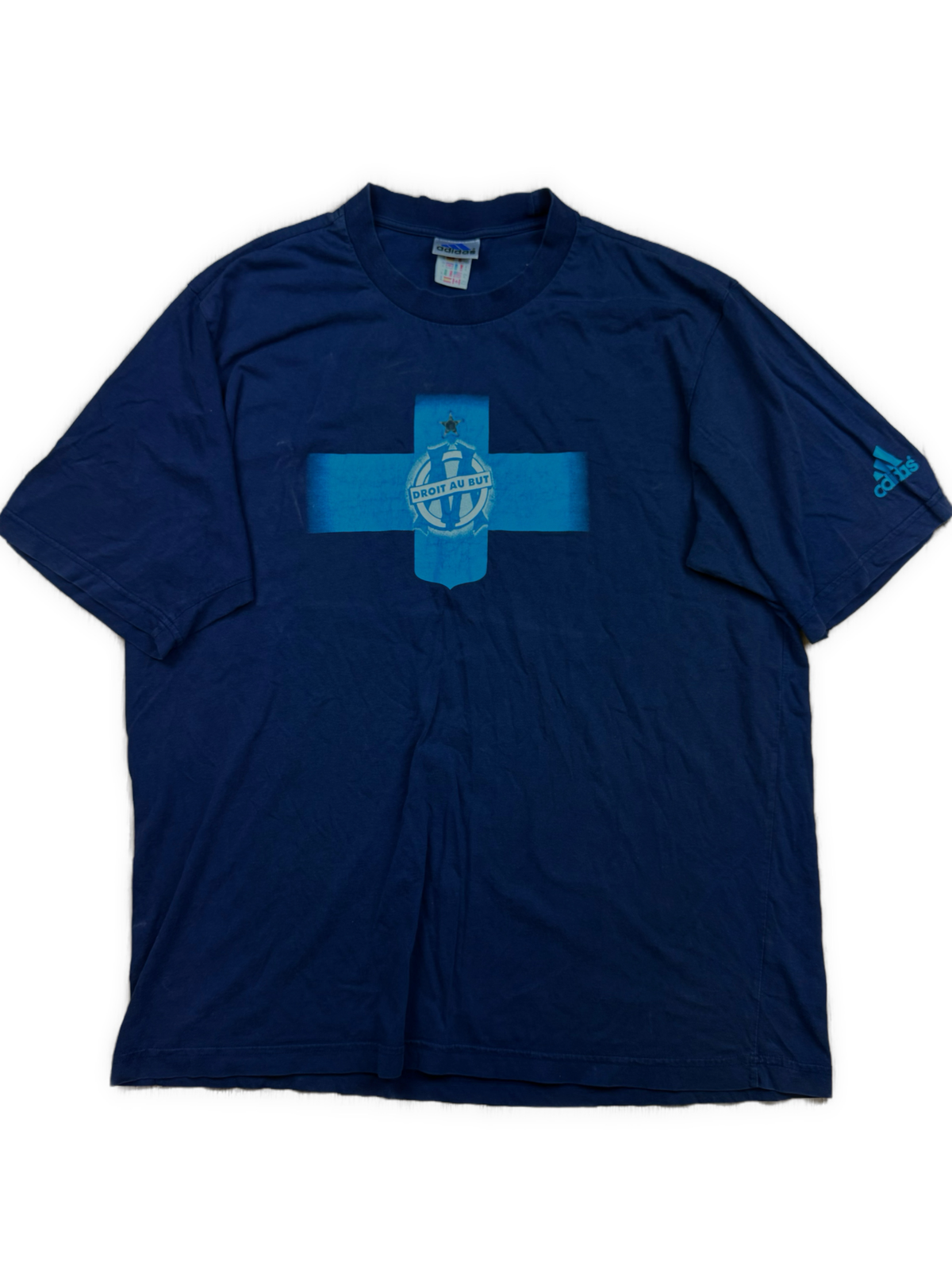 vintage Adidas Olympique Marseille t-shirt {XL}