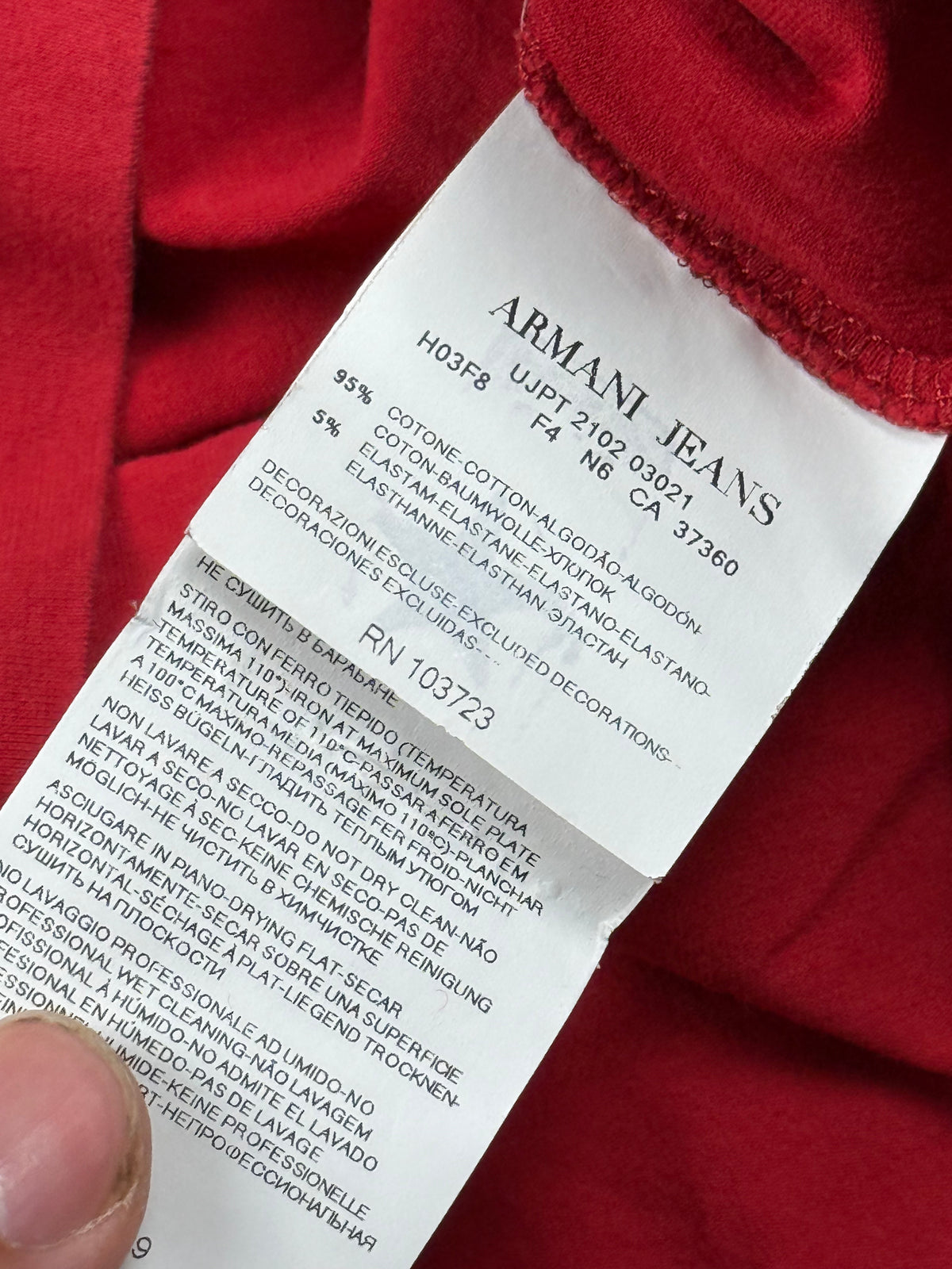 vintage Armani Jeans t-shirt