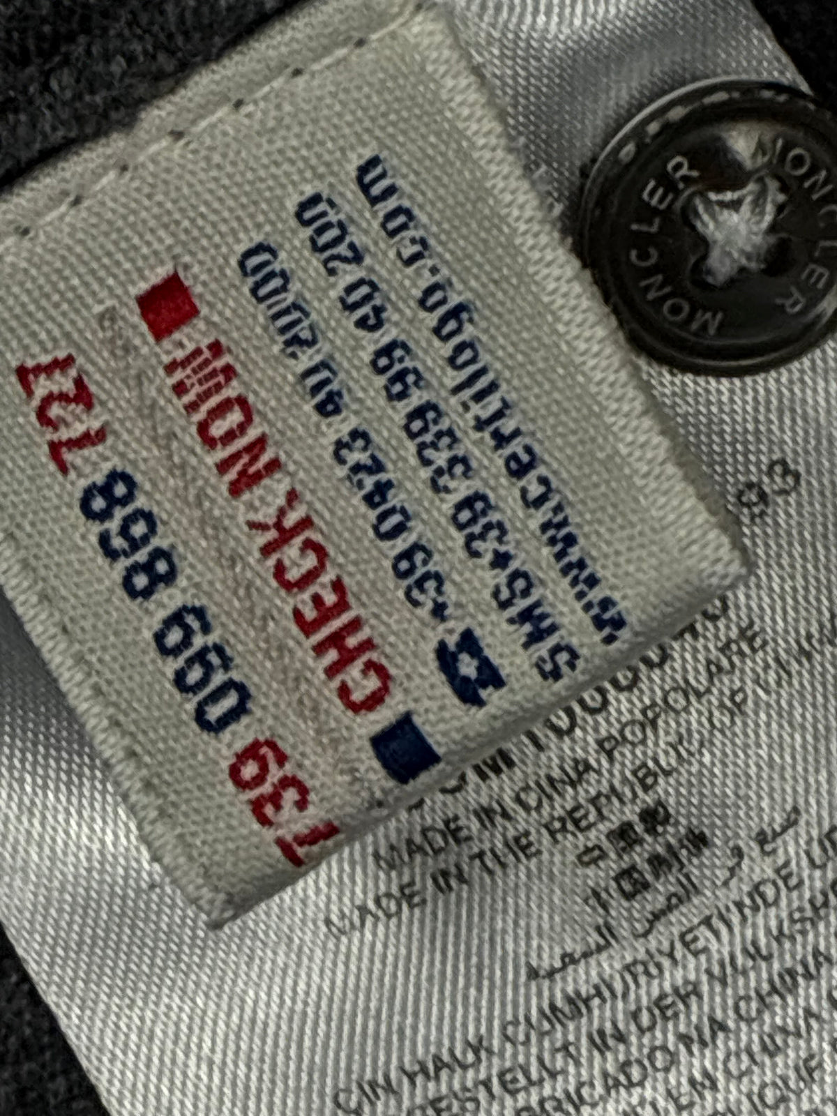 vintage Moncler polo long {S}