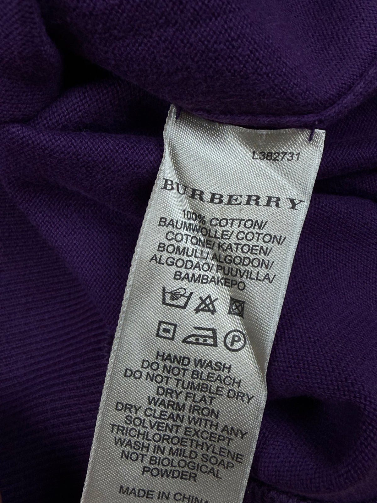 vintage Burberry knittedsweater {L}