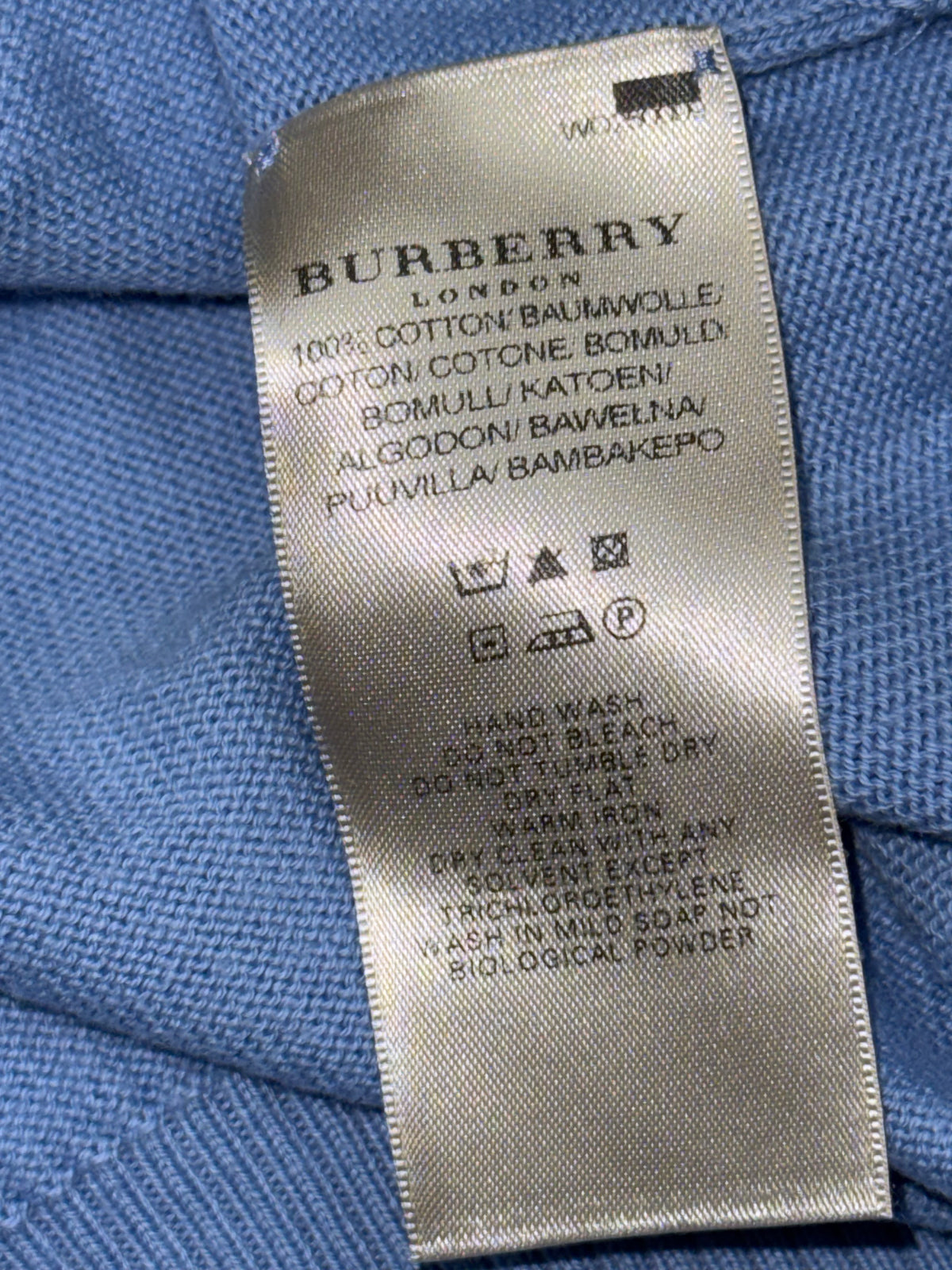 vintage babyblue Burberry sweatjacket