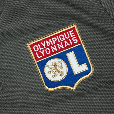 grey Adidas Olympique Lyon polo {XS}
