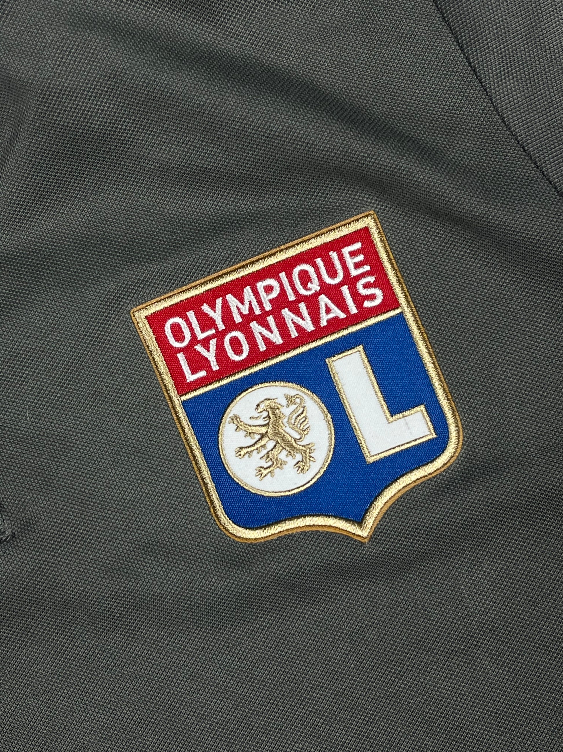 grey Adidas Olympique Lyon polo {XS}