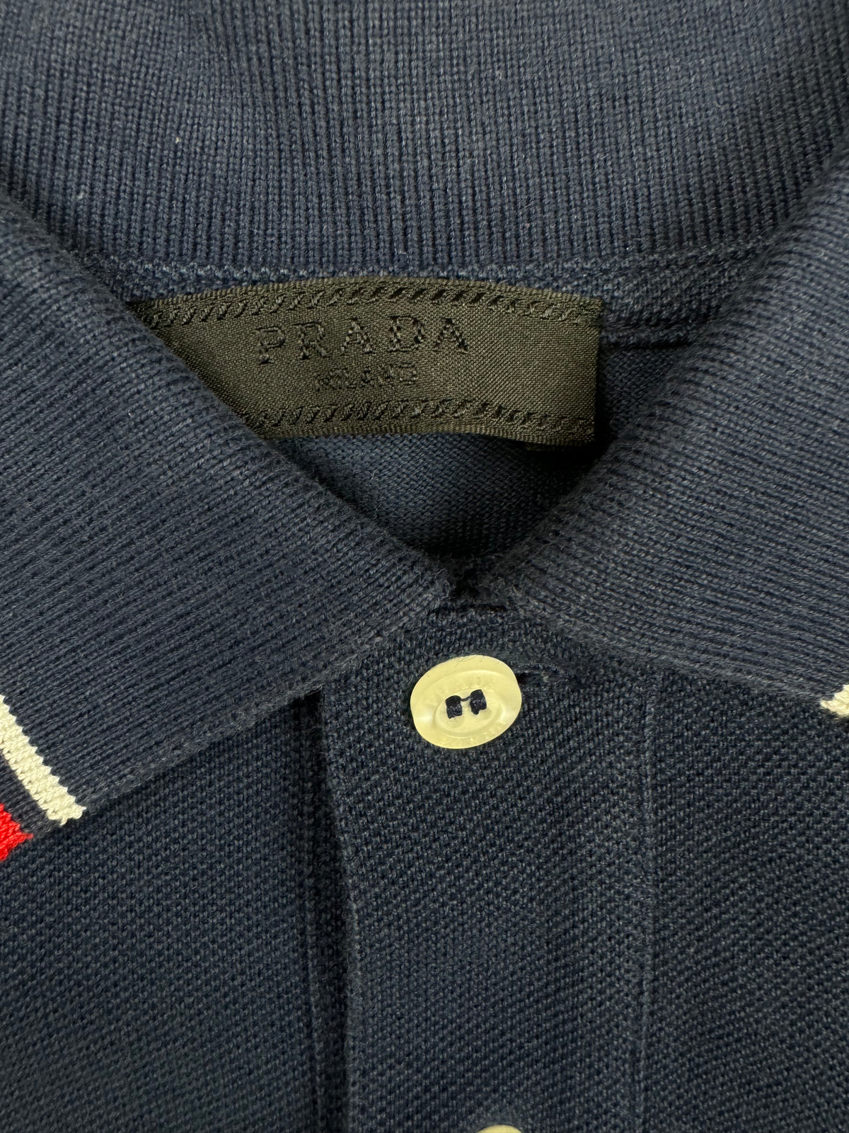 navyblue Prada polo {XS}