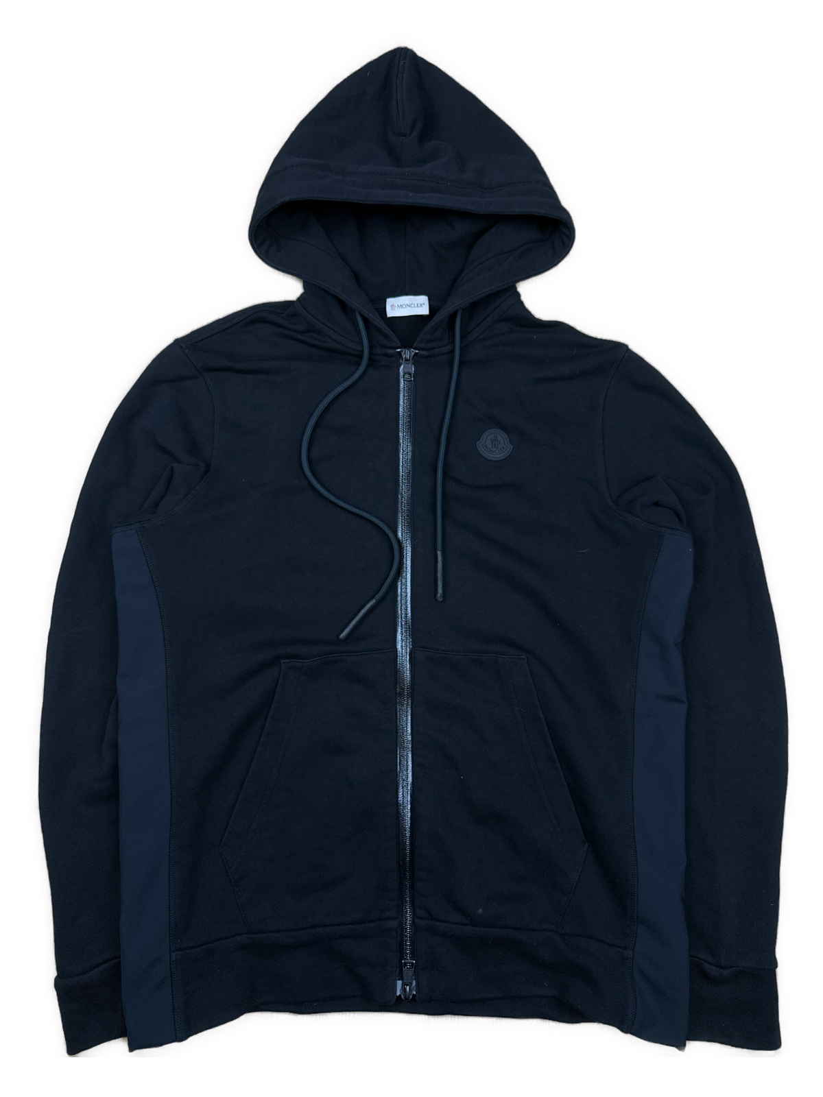 black Moncler sweatjacket