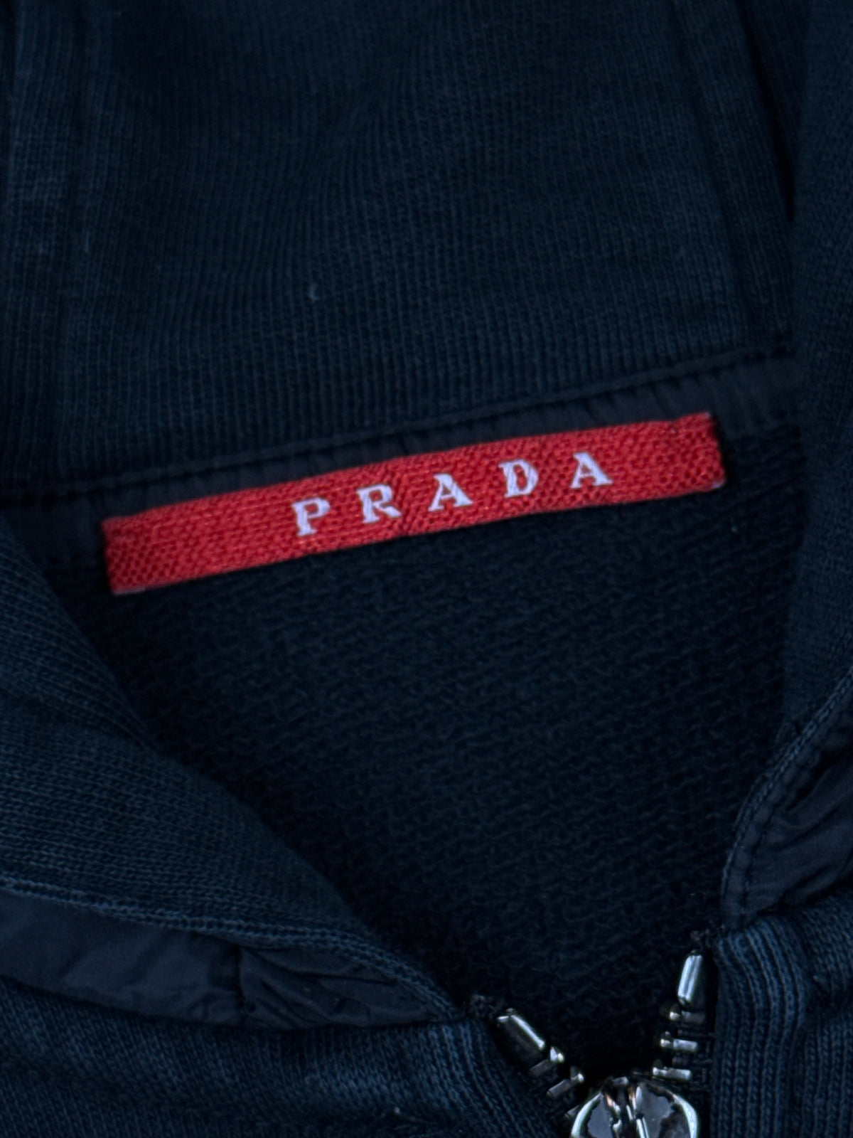 vintage navyblue Prada sweatjacket {S}