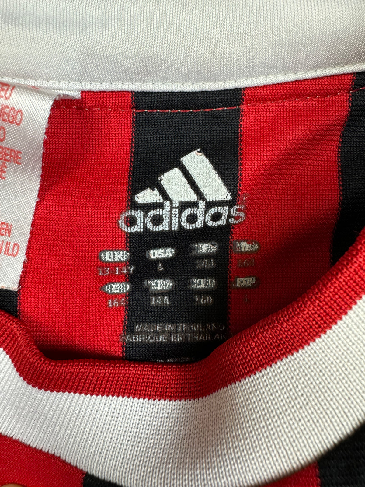 vintage Adidas Ac Milan home jersey {XS}