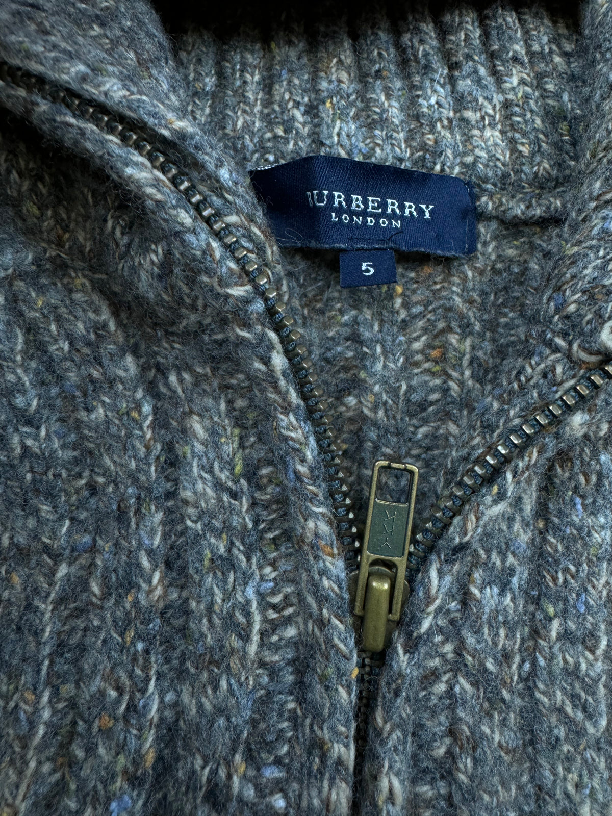 vintage Burberry quarterzip {XS}