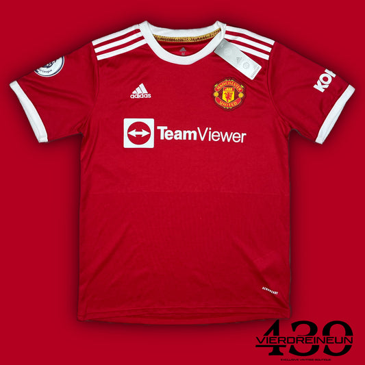 red Adidas Manchester United 2021-2022 home jersey DSWT {M}